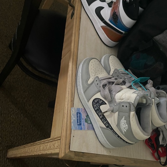 nike air dior jordan 1 collab designer authentic - Picture 9 of 12